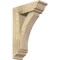 Ekena Millwork Thorton Traditional Rough Sawn Bracket w/ Offset Brace, Douglas Fir, 6"W x 16"D x 24"H BKT0604X16X24THR01RDF - alternate 1